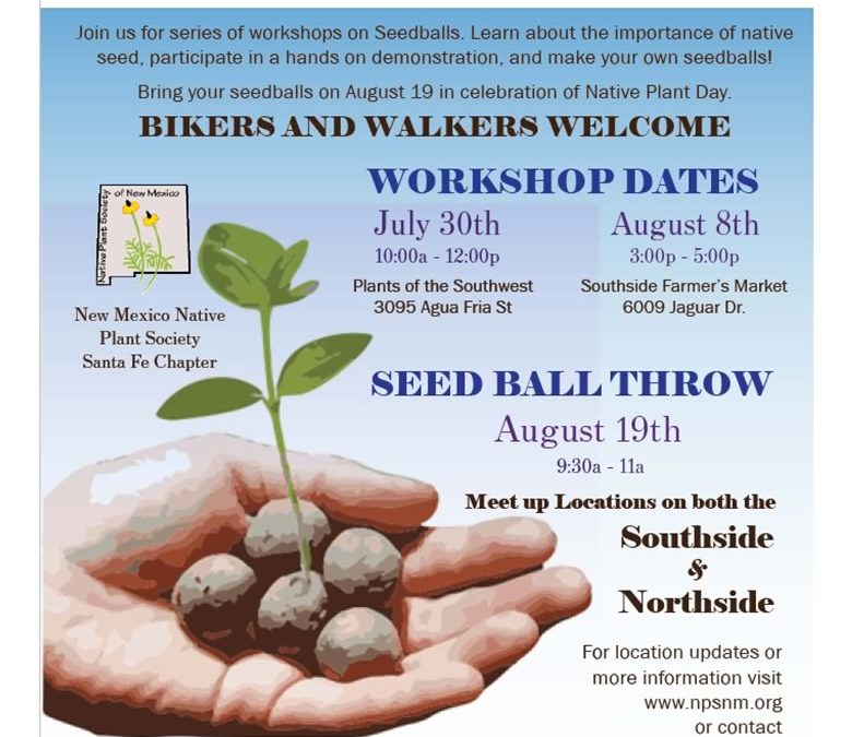 Seed Ball Throw, Native Plant Day, Aug. 19, 2017