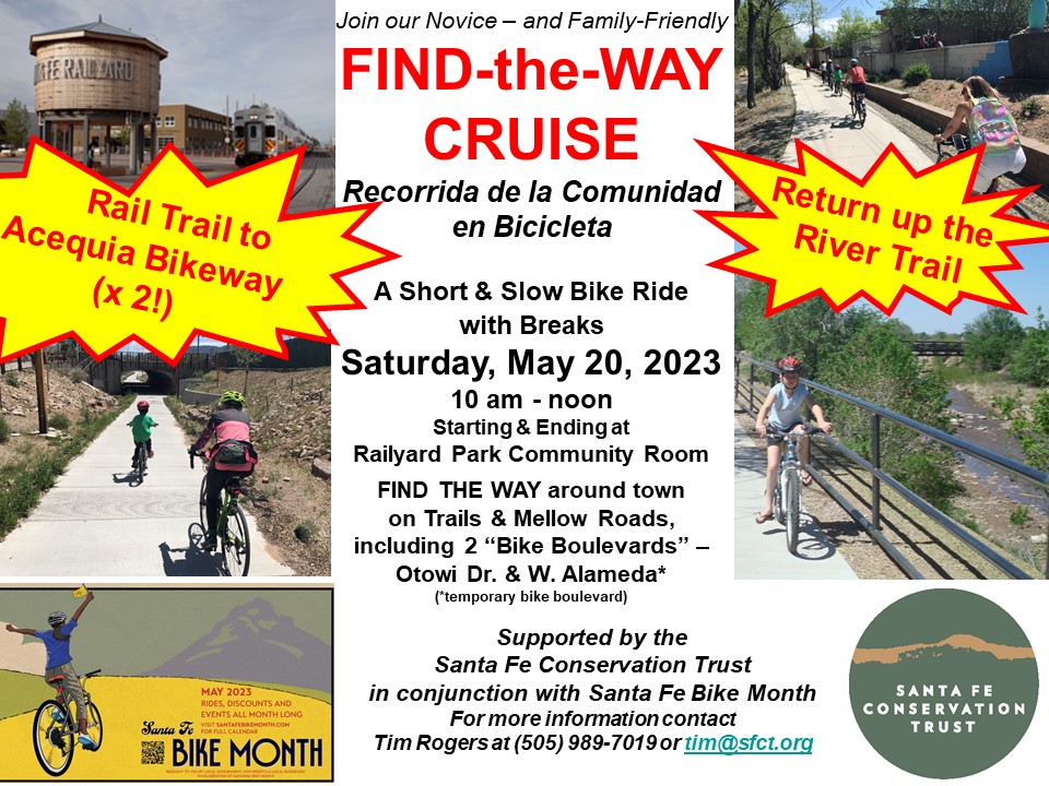 Community Cruise - Find the Way Tour @ Railyard Park Community Room | Santa Fe | New Mexico | United States