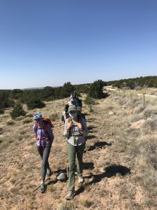 Trail Work on the La Tierra Chili Line, Fall 2020