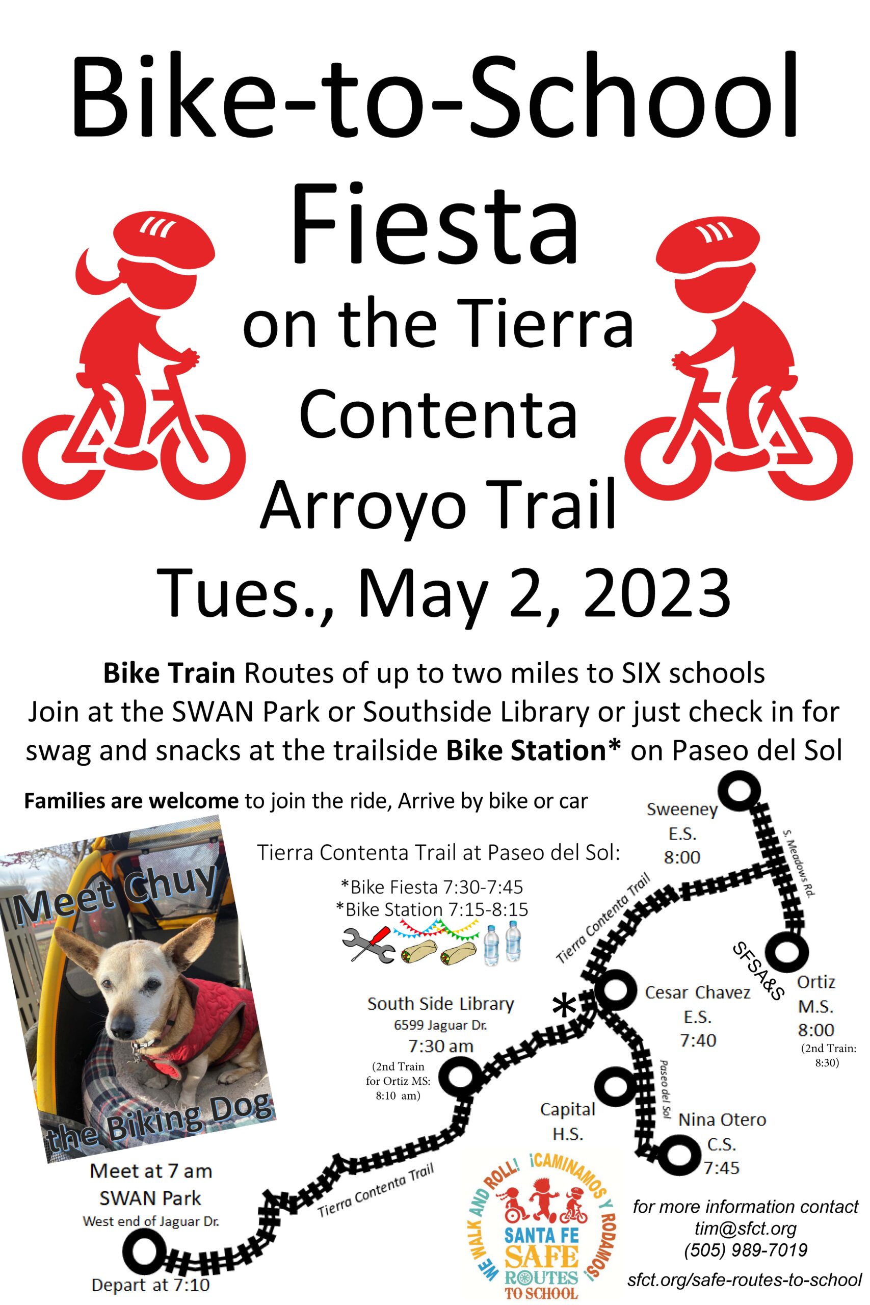 Bike-to-School Bike Train - Arroyo Route @ SWAN Park / Southside Library / Bike Station